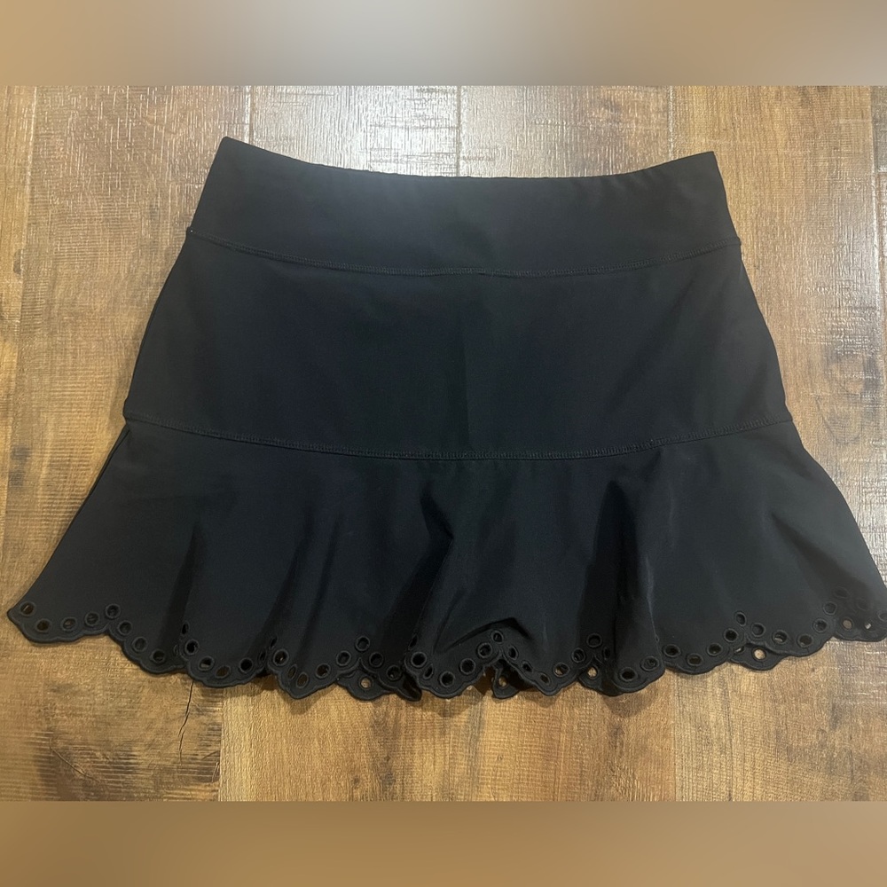 Vineyard Vines Performance Tennis Skort - Black Ruffles - Womens XXS